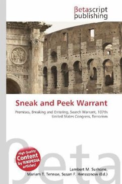 Sneak and Peek Warrant