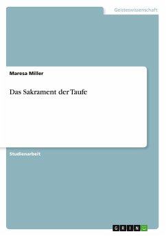 Cover Das Sakrament der Taufe