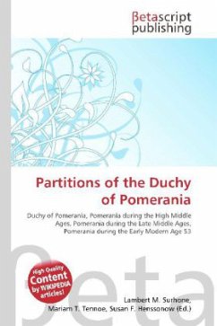 Partitions of the Duchy of Pomerania