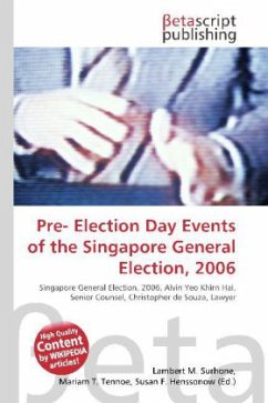 Pre- Election Day Events of the Singapore General Election, 2006