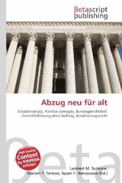 Abzug neu für alt Abzug neu für alt
