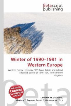 Winter of 1990 - 1991 in Western Europe