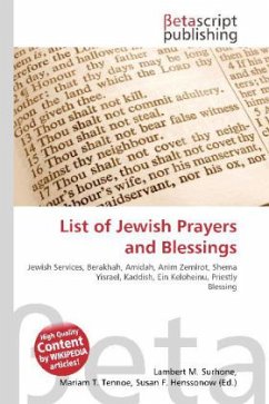 List of Jewish Prayers and Blessings
