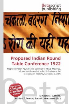 Proposed Indian Round Table Conference 1922