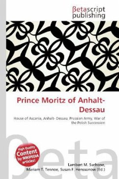 Prince Moritz of Anhalt- Dessau