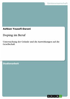 Doping im Beruf - Yousefi-Darani, Ashkan