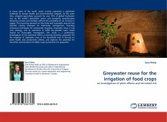 Greywater reuse for the irrigation of food crops