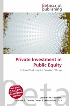 Private Investment in Public Equity