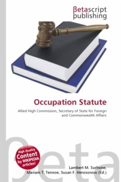 Cover Occupation Statute