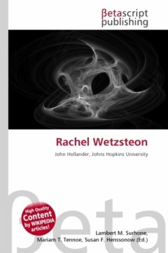 Cover Rachel Wetzsteon