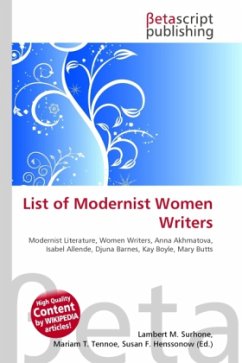 List of Modernist Women Writers