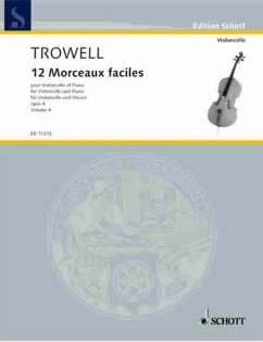 12 morceaux faciles op.4 vol.4 (nos.10-12) pour violoncelle et piano