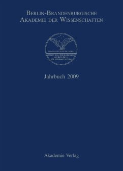Berlin-Brandenburgische Akademie der Wissenschaften Jahrbuch 2009