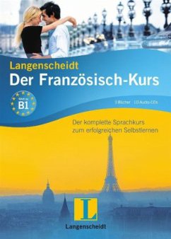 Langenscheidt Der Französisch-Kurs, 3 Bücher u. 10 Audio-CDs