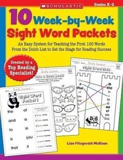 10 Week-By-Week Sight Word Packets - McKeon, Lisa