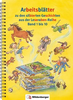 Der Leserabe mit Silbentrenner. Arbeitsblätter zu Band 1 bis 10 - Erdmann, Bettina