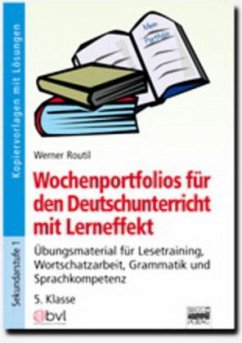 Cover Wochenportfolios für den Deutschunterricht mit Lerneffekt