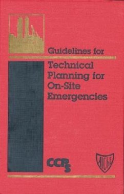 Guidelines for Technical Planning for On-Site Emergencies - Ccps (Center For Chemical Process Safety)