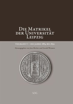 Cover Die Matrikel der Universität Leipzig. Teilband V