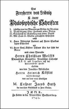 Kleinere Philosophische Schriften - Leibniz, Gottfried Wilhelm