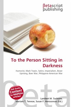 To the Person Sitting in Darkness