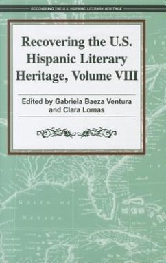 Recovering the U.S. Hispanic Literary Heritage, Volume 8