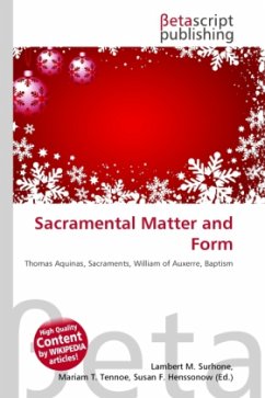 Sacramental Matter and Form