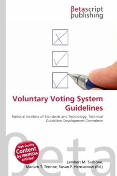 Voluntary Voting System Guidelines