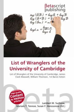 List of Wranglers of the University of Cambridge