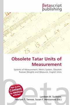 Obsolete Tatar Units of Measurement