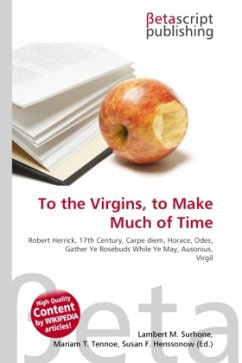 Cover To the Virgins, to Make Much of Time