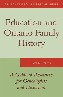 Education and Ontario Family History - Press, Marian