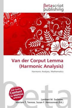 Van der Corput Lemma (Harmonic Analysis)
