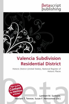 Valencia Subdivision Residential District