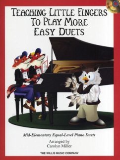 Teaching Little Fingers To Play More Easy Duets, for 1 piano/4 hands, w. Audio-CD