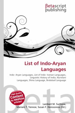 List of Indo-Aryan Languages
