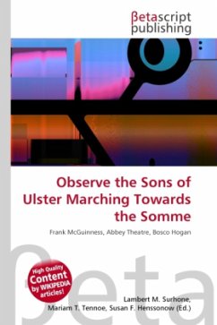 Observe the Sons of Ulster Marching Towards the Somme