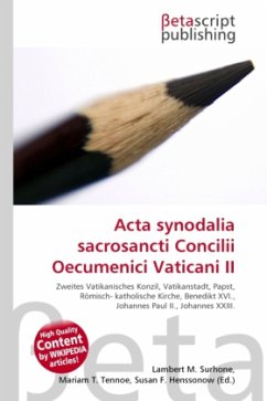 Acta synodalia sacrosancti Concilii Oecumenici Vaticani II