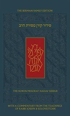 The Koren Mesorat Harav Siddur: The Berman Family Edition