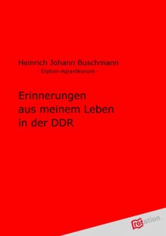 Cover Erinnerungen aus meinem Leben in der DDR