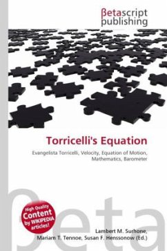 Torricelli's Equation