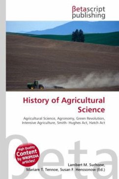 Cover History of Agricultural Science