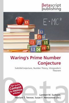 Waring's Prime Number Conjecture