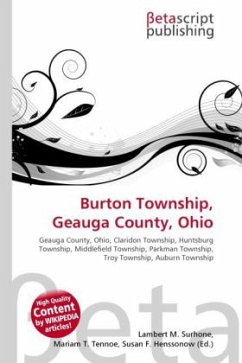 Burton Township Geauga County Ohio englisches Buch b cher.de