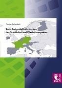 Zum Budgetdefizitkriterium des Stabilitäts- und Wachstumspaktes - Eschenbach, Thomas