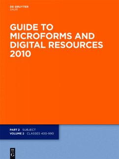 Guide to Microforms in Print 2010. Author - title. Incorporating International Microforms in Print. Part 2 (Subject). Volume 1 [of 2] (Classes 000-390).