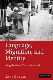 Language, Migration, and Identity - Goebel, Zane