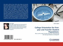 College Orientation for First-year and Transfer Student Populations: - Caplan, Jamie