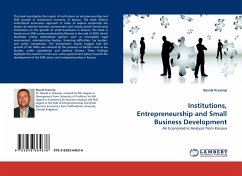 Institutions, Entrepreneurship and Small Business Development