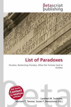 List of Paradoxes